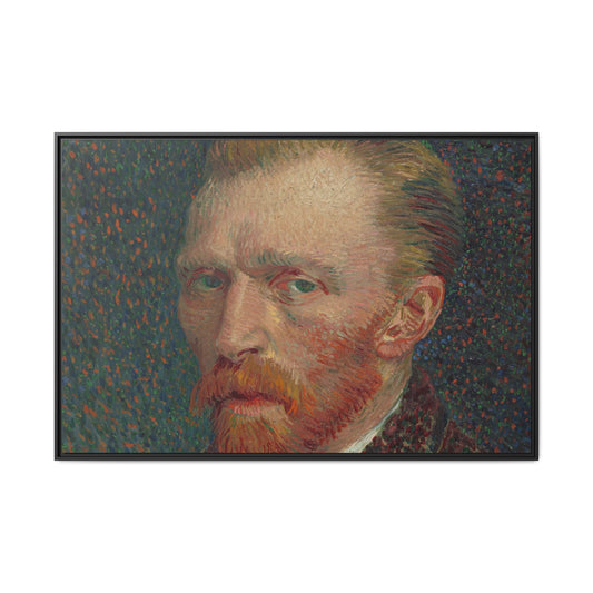 Self-Portrait – Vincent Van Gogh. Matte. Horizontal. Framed canvas.