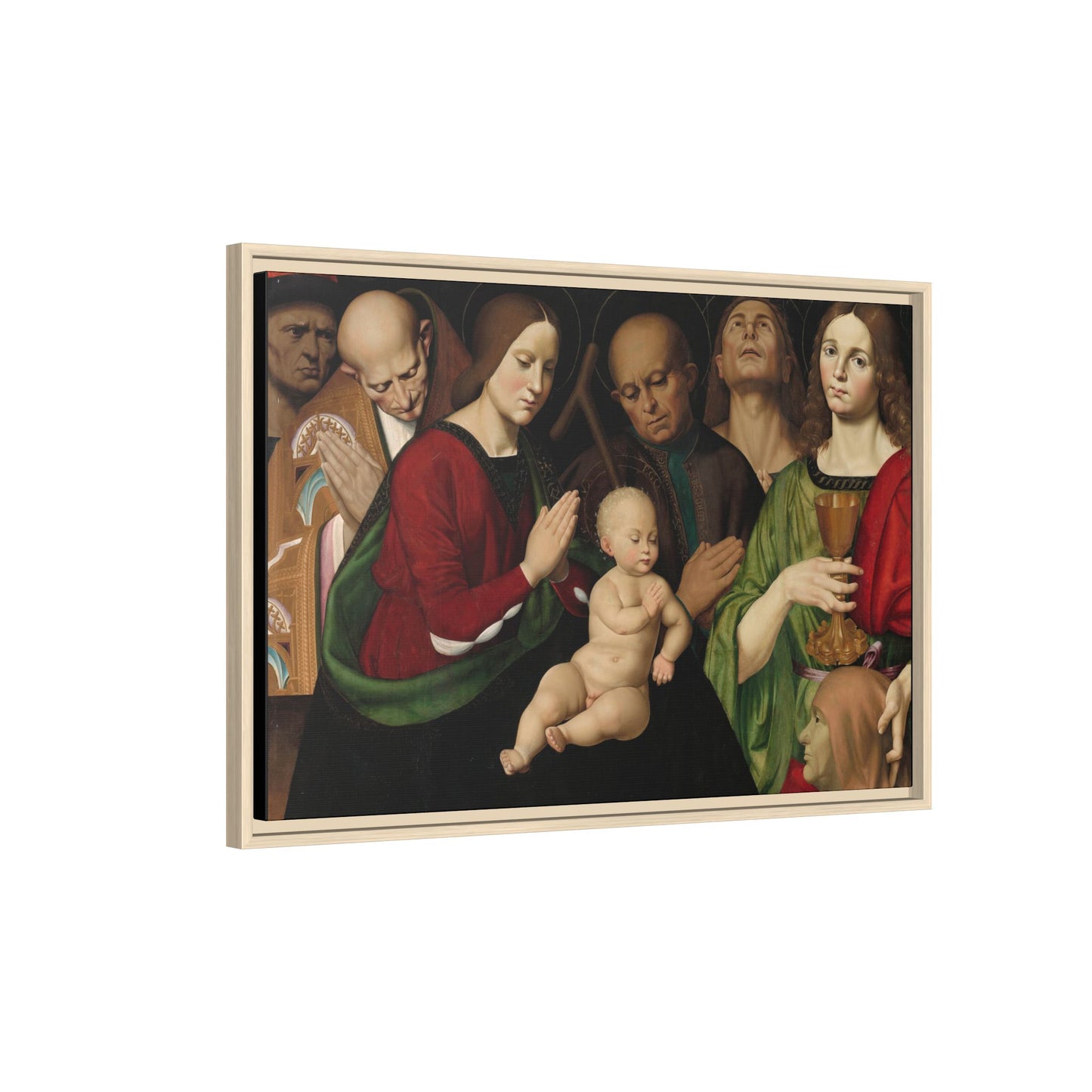 The Holy Family with Four Saints – Renaissance Altarpiece. (Metropolitan Museum of Art)