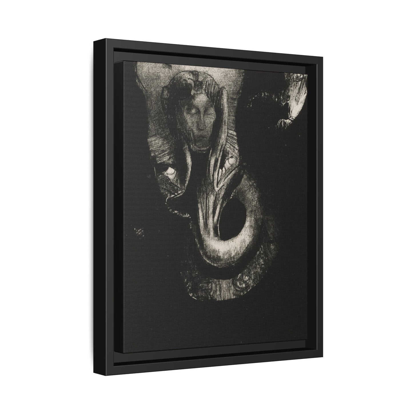 Oannes: First Consciousness in Chaos – Odilon Redon, Paris. Matte. Framed canvas.