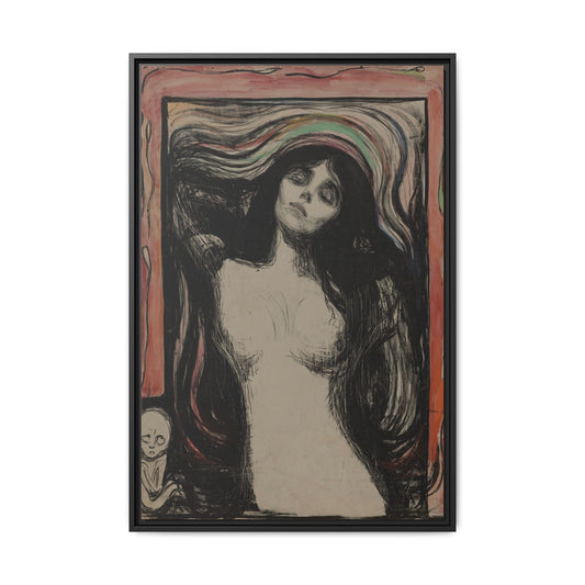 Madonna – Edvard Munch. Moody Vintage. Matte. Framed canvas.