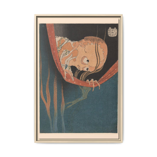 Kohada Koheiji – One Hundred Ghost Stories Series. Matte. Framed canvas.