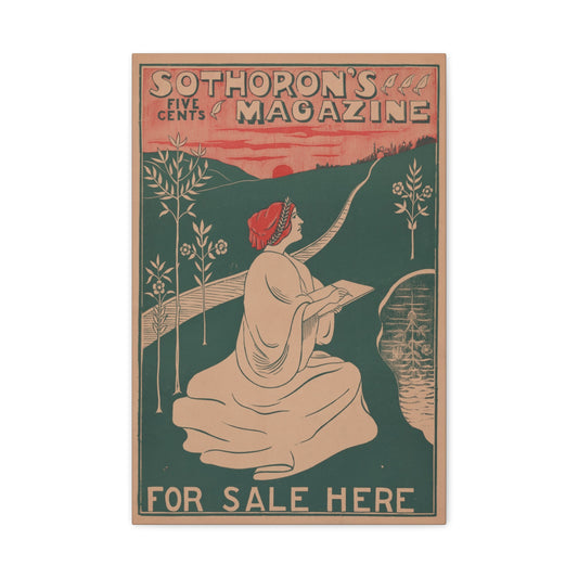 Sothoron’s Five Cents Magazine, For Sale Here (c. 1915). Matte Canvas.