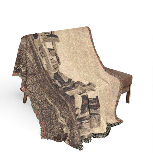 Stonehenge Vintage Woven Blanket. Throw.