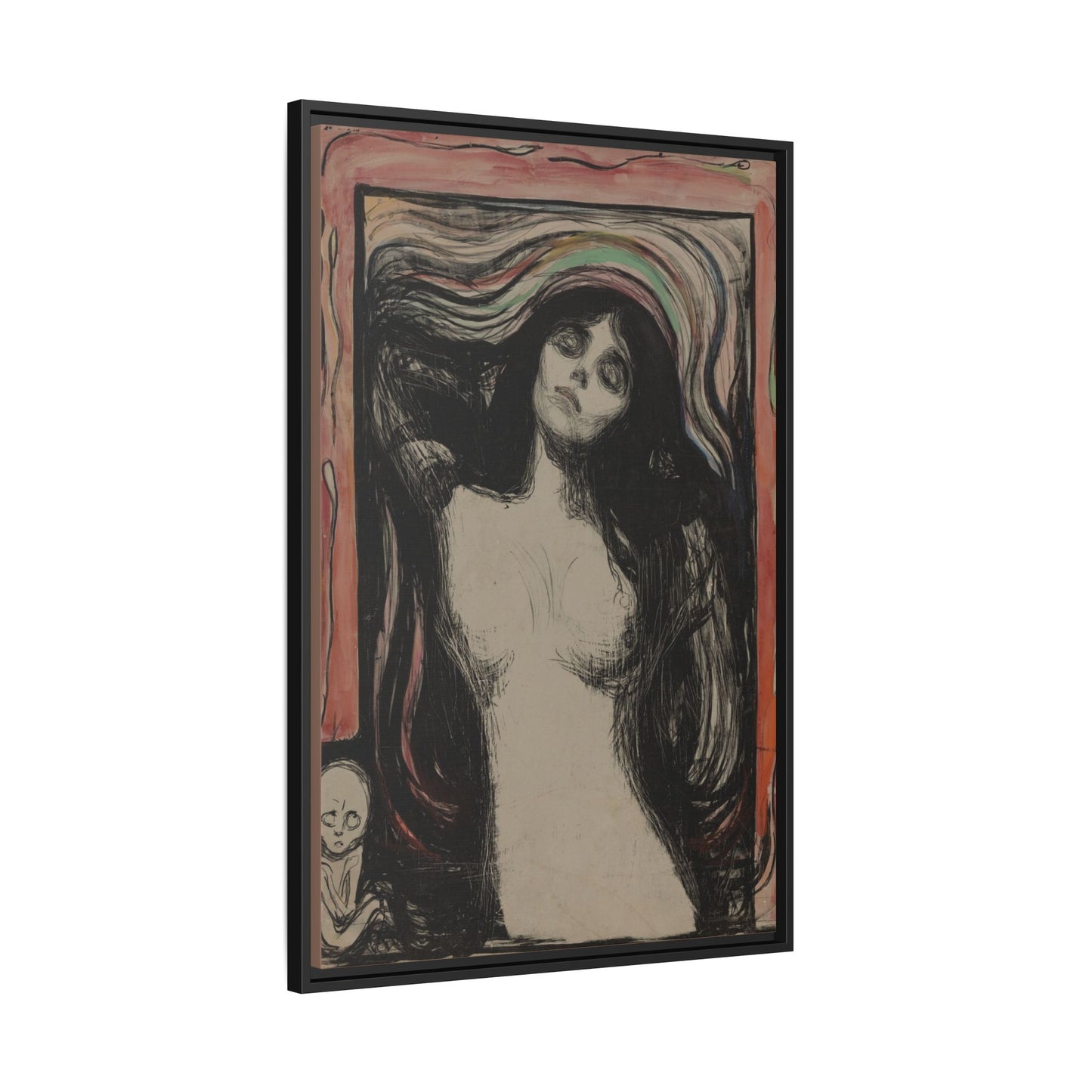 Madonna – Edvard Munch. Moody Vintage. Matte. Framed canvas.