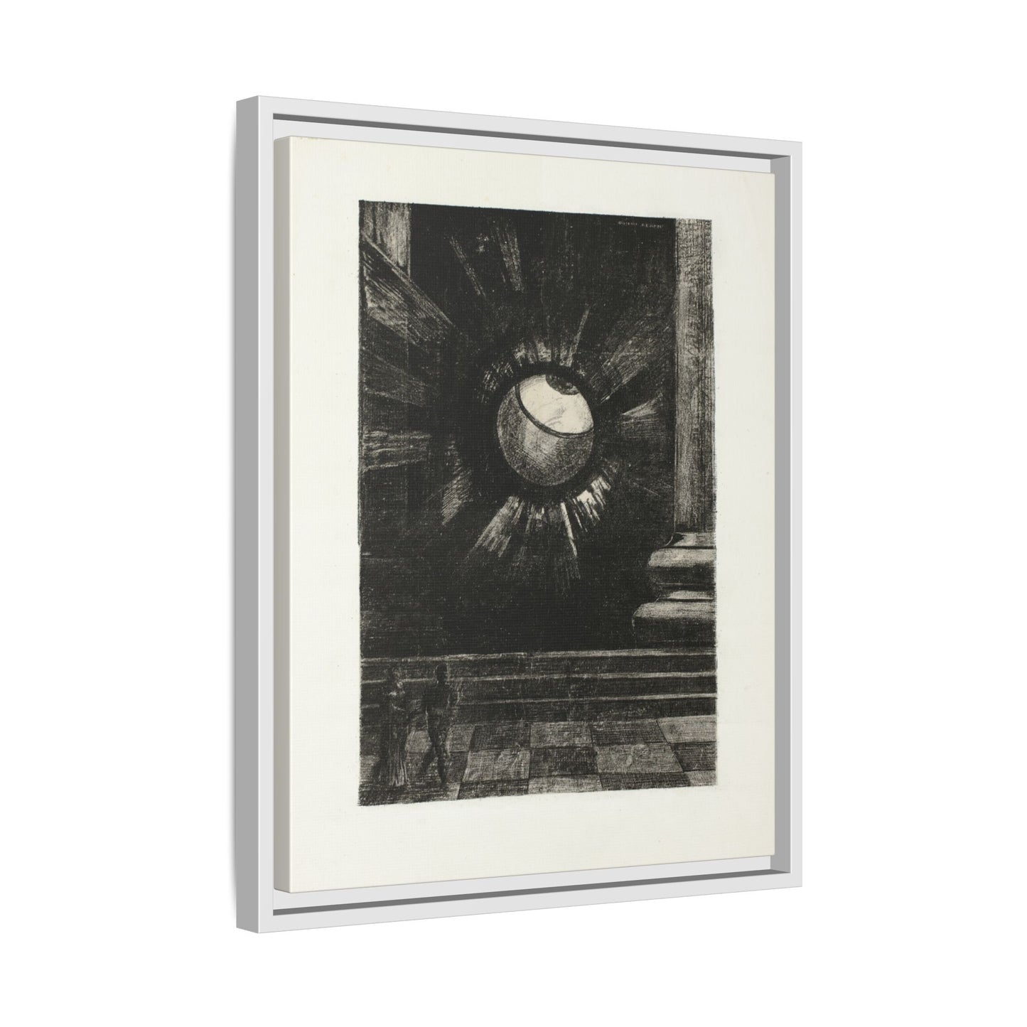 Vision Plate Eight from In Dreams – Odilon Redon, Paris. Matte. Framed canvas.