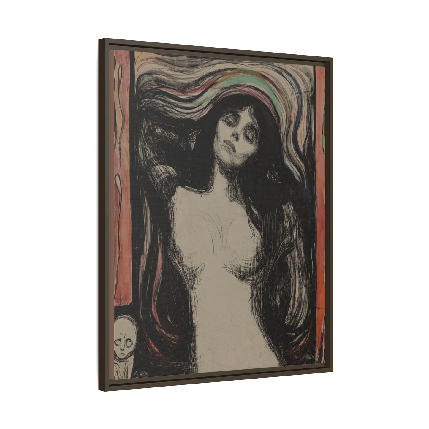 Madonna – Edvard Munch. Moody Vintage. Matte. Framed canvas.
