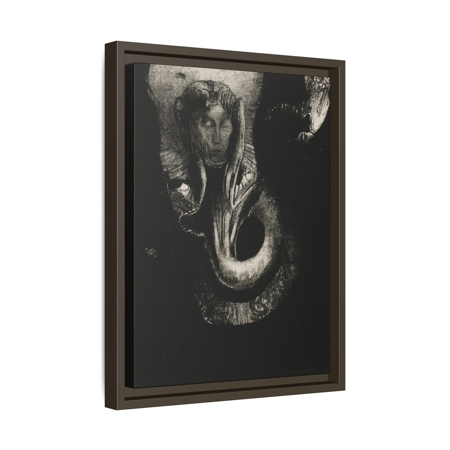 Oannes: First Consciousness in Chaos – Odilon Redon, Paris. Matte. Framed canvas.