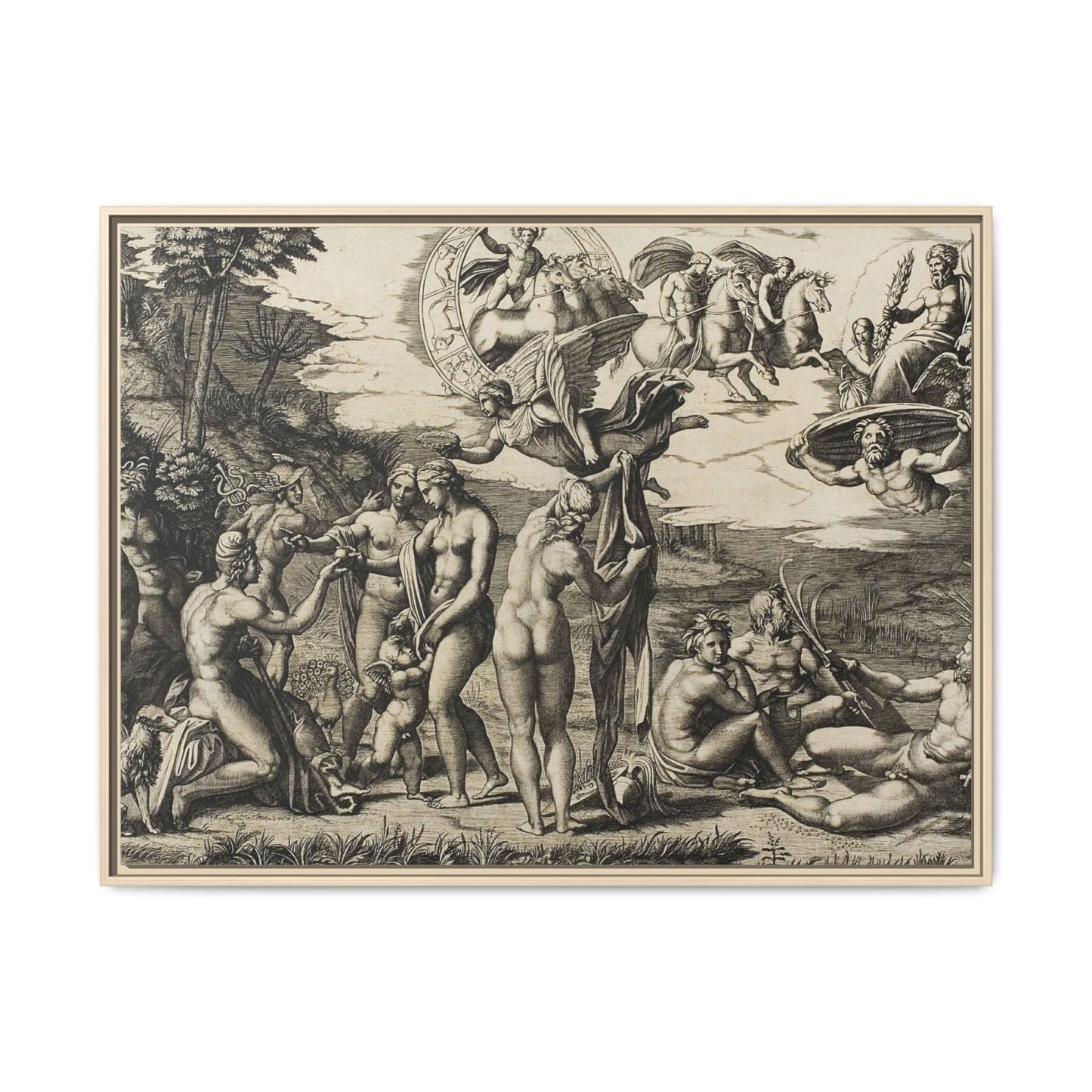 The Judgment of Paris (Marcantonio Raimondi after Raphael, c. 1517–1520)