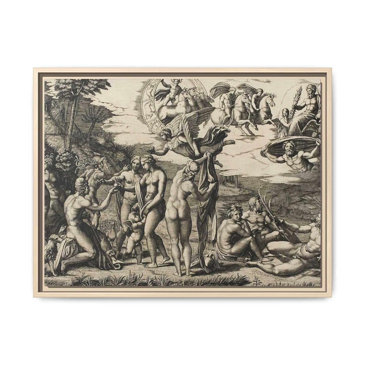 The Judgment of Paris (Marcantonio Raimondi after Raphael, c. 1517–1520)