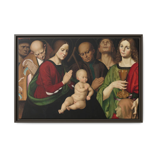 The Holy Family with Four Saints – Renaissance Altarpiece. (Metropolitan Museum of Art)