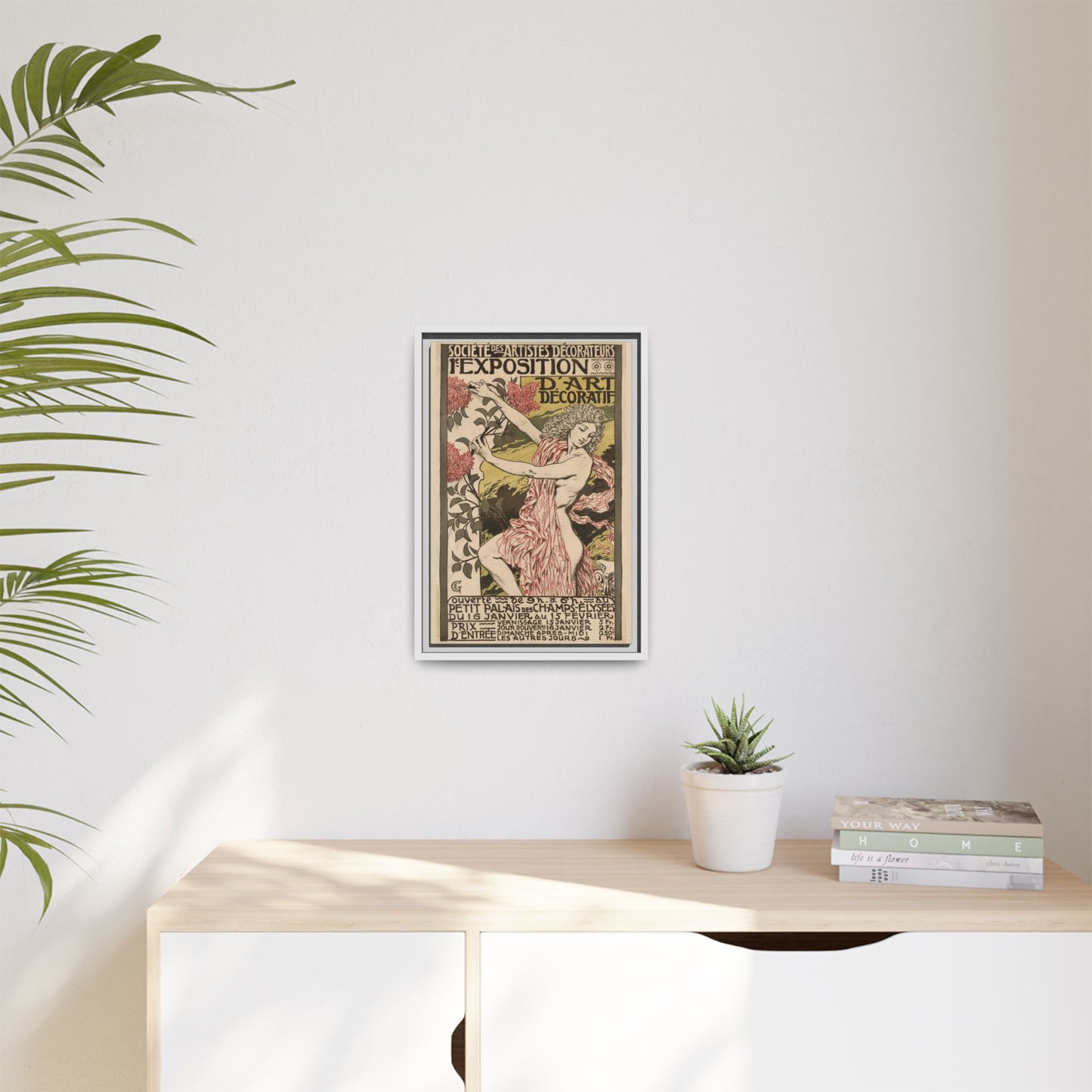1re Exposition d’Art Décoratif Poster (Société des Artistes Décorateurs, 1912). Matte. Framed Canvas.
