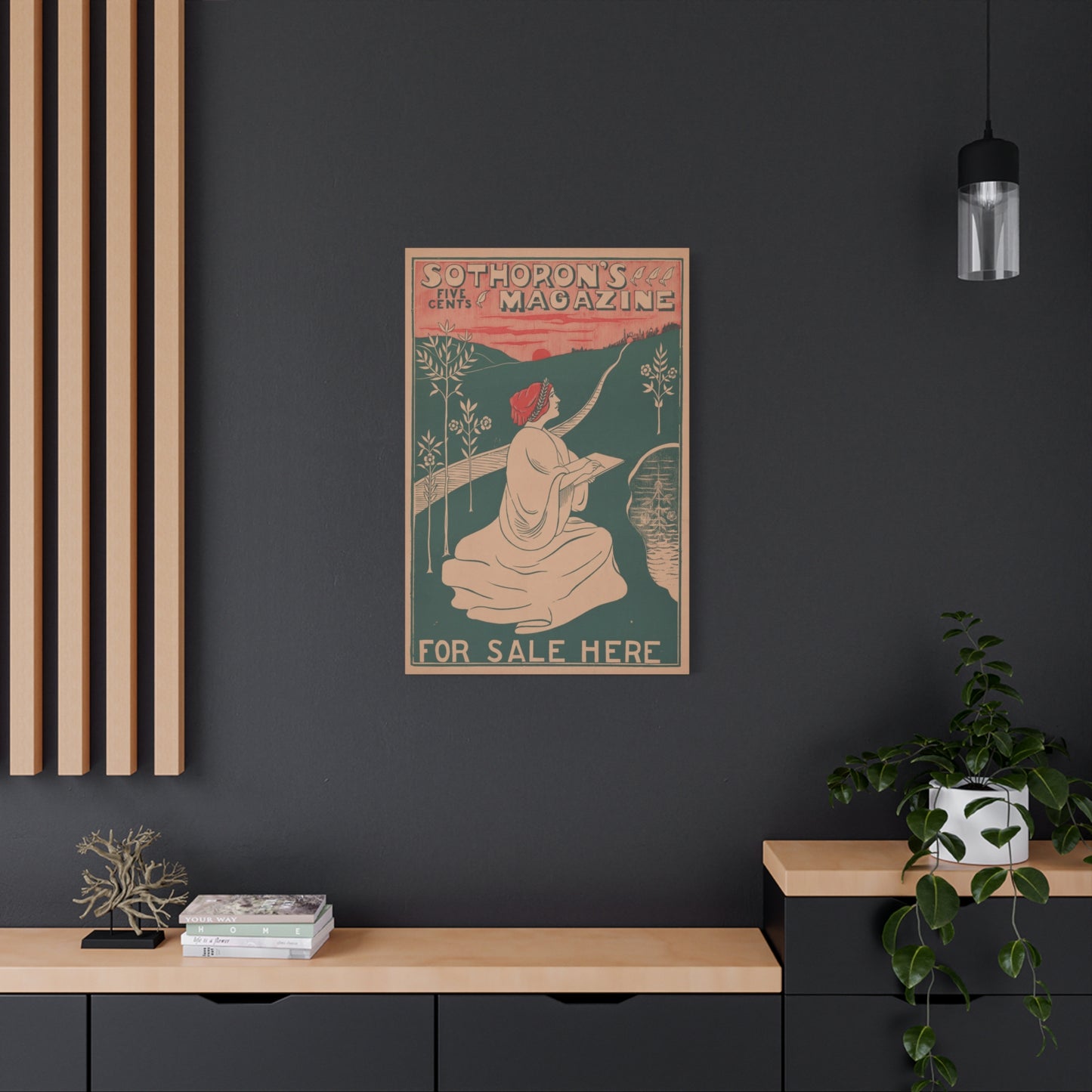 Sothoron’s Five Cents Magazine, For Sale Here (c. 1915). Matte Canvas.