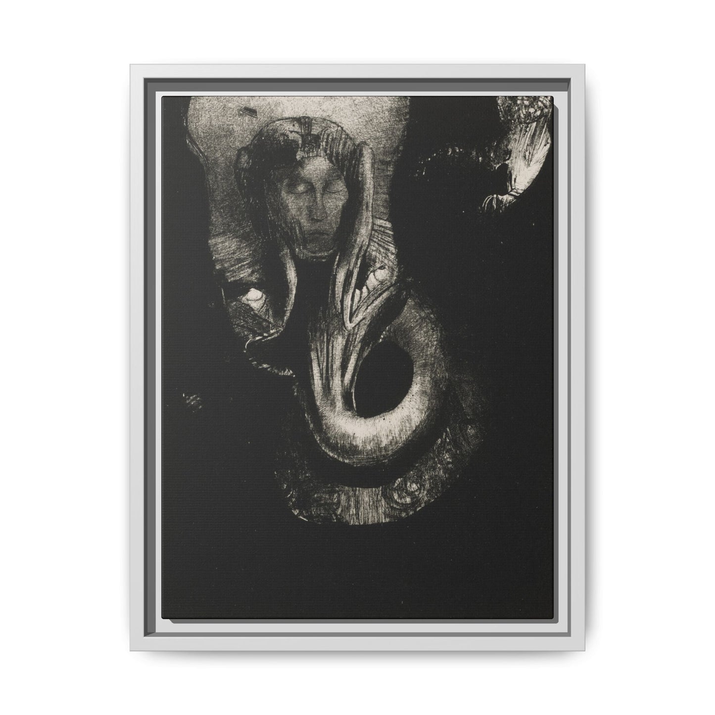 Oannes: First Consciousness in Chaos – Odilon Redon, Paris. Matte. Framed canvas.