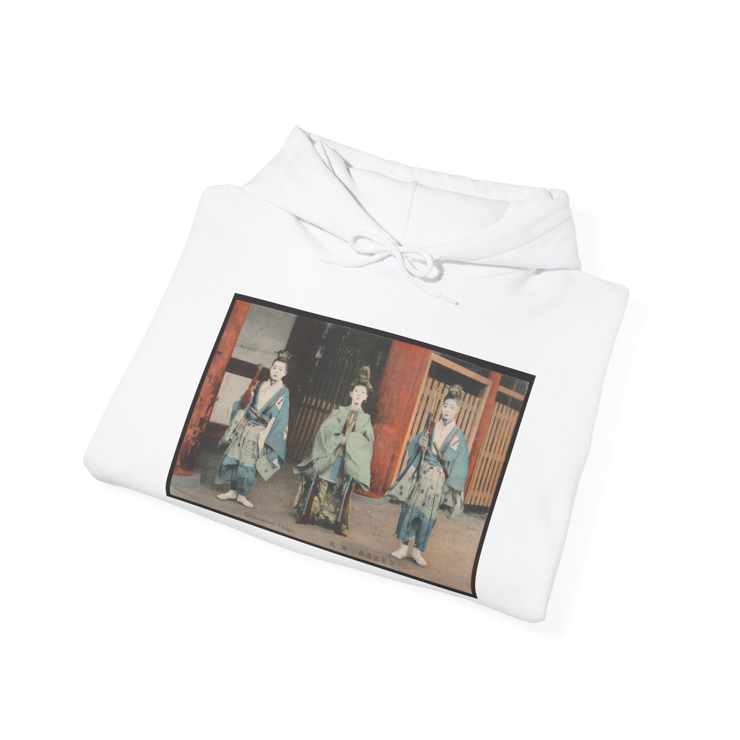 Authentic Gion Matsuri Chigo Vintage Postcard Print | Early 1900s Kyoto Shinto Ritual | Print Hoodie