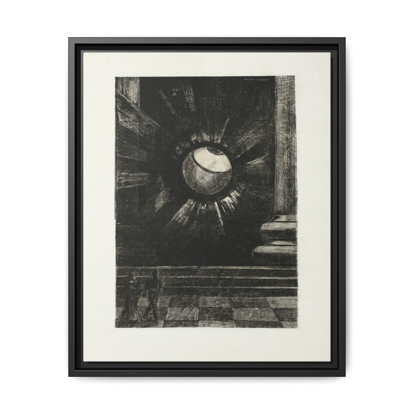 Vision Plate Eight from In Dreams – Odilon Redon, Paris. Matte. Framed canvas.