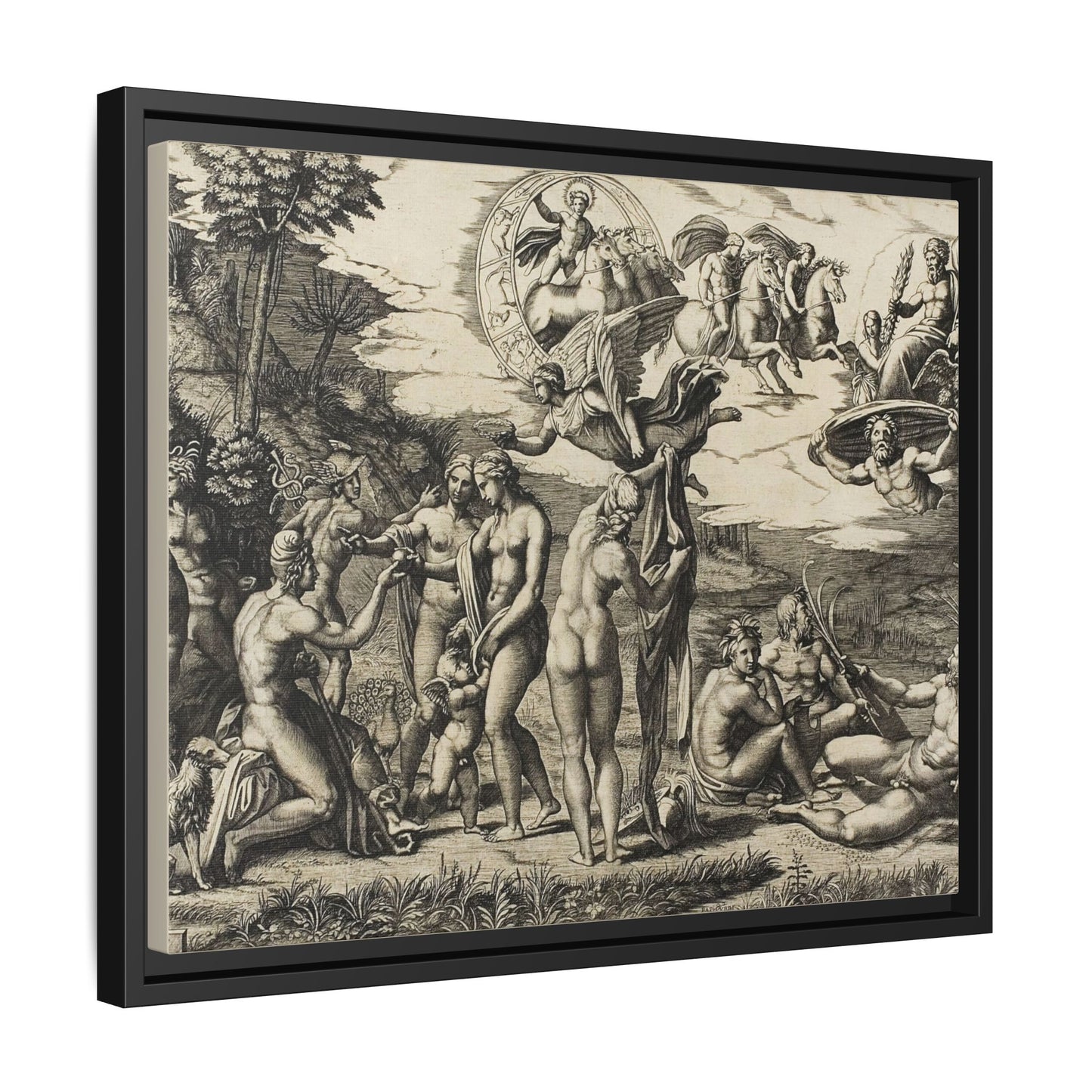 The Judgment of Paris (Marcantonio Raimondi after Raphael, c. 1517–1520)