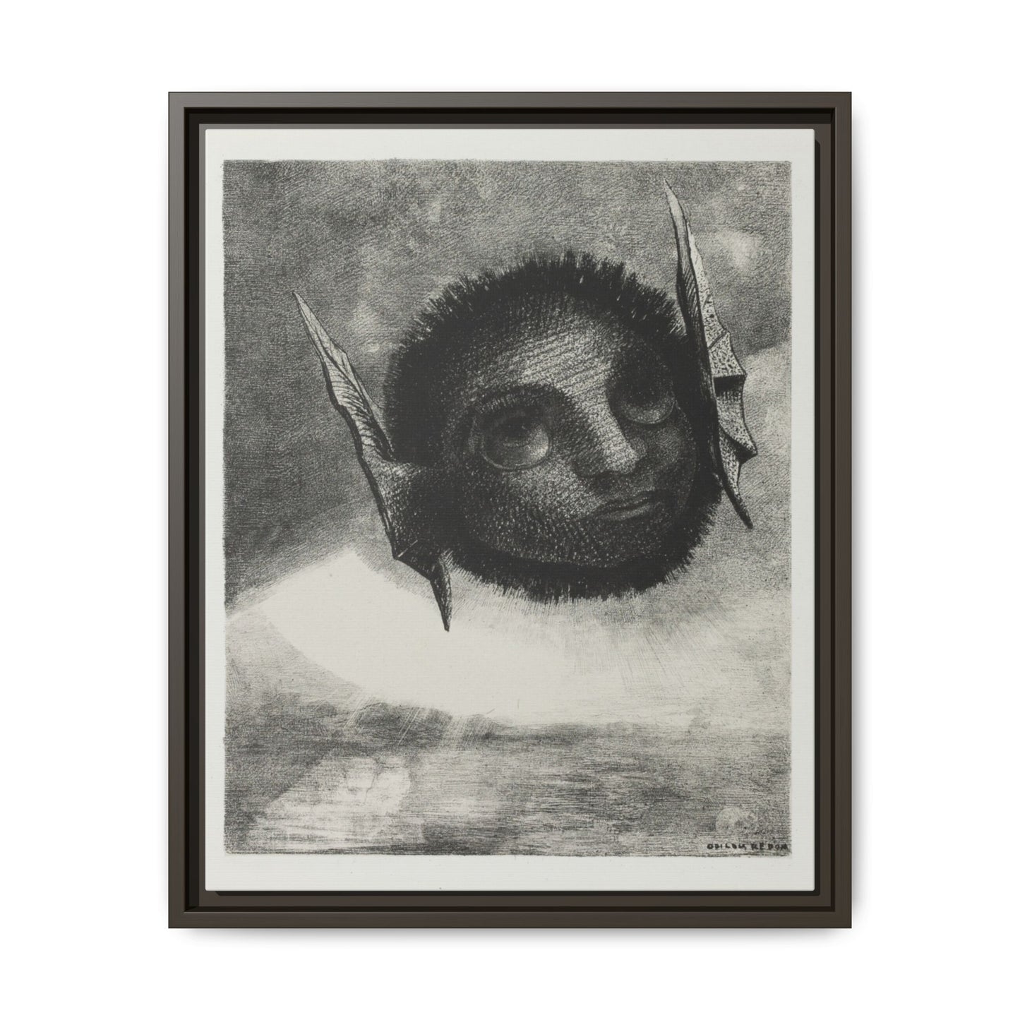 Gnome: Plate Six from In Dreams – Odilon Redon, Paris. Matte. Framed print.