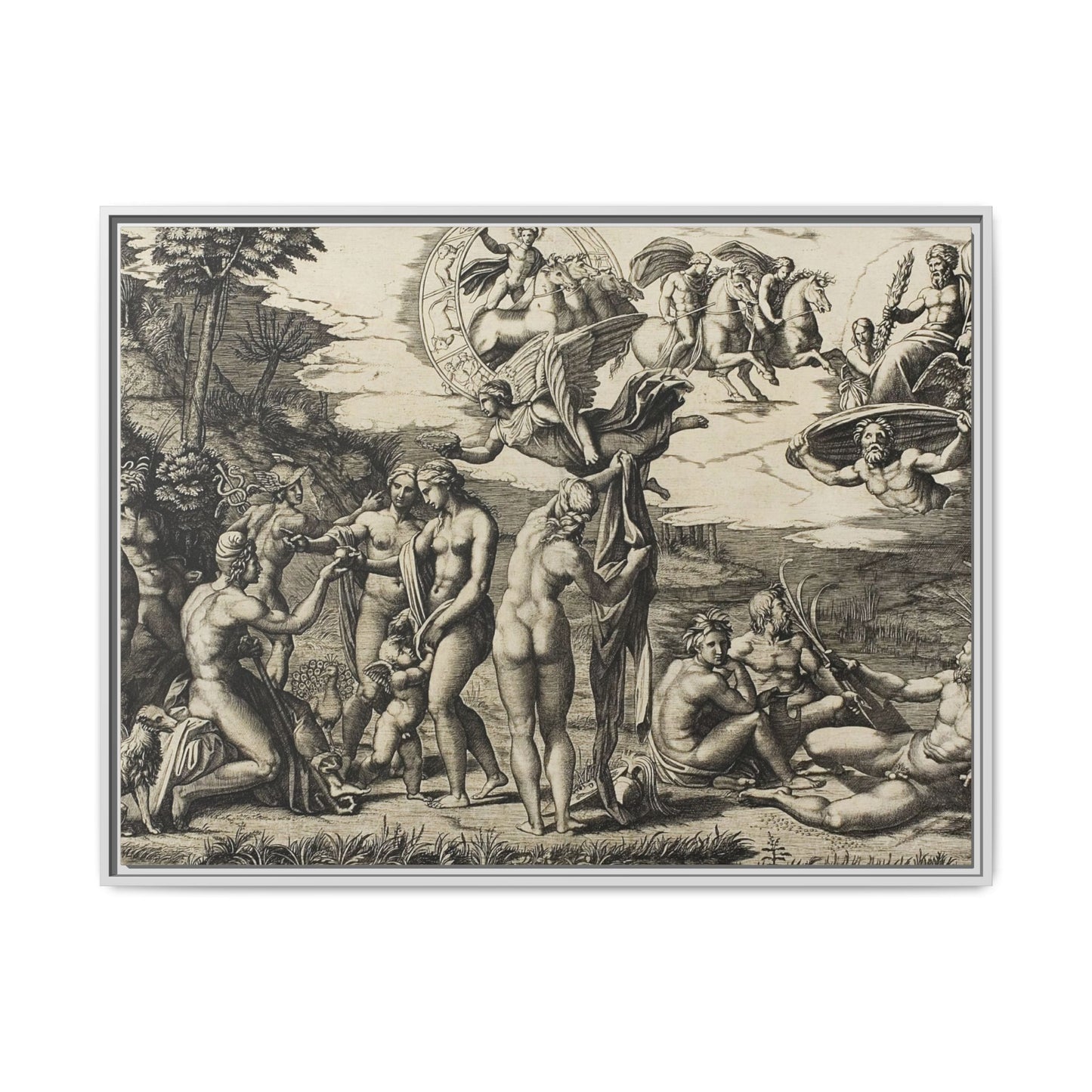 The Judgment of Paris (Marcantonio Raimondi after Raphael, c. 1517–1520)