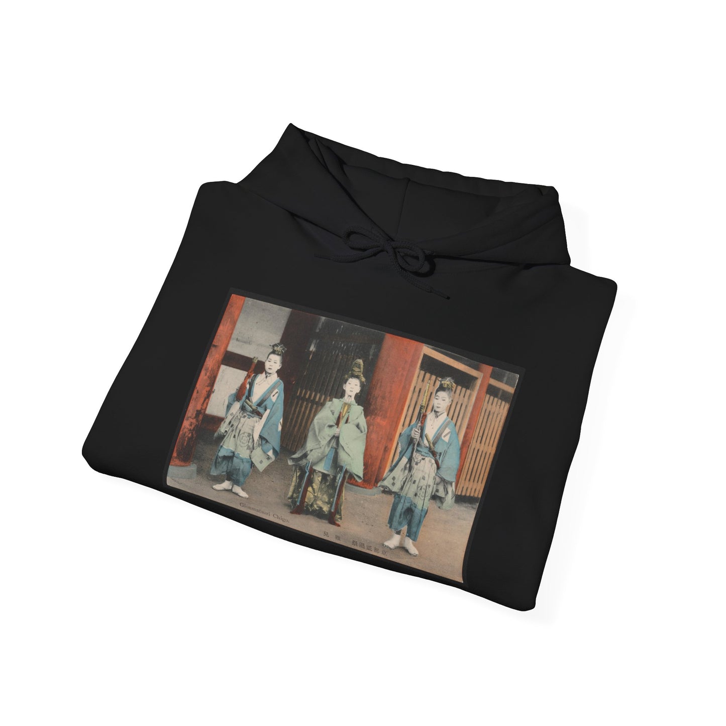 Authentic Gion Matsuri Chigo Vintage Postcard Print | Early 1900s Kyoto Shinto Ritual | Print Hoodie