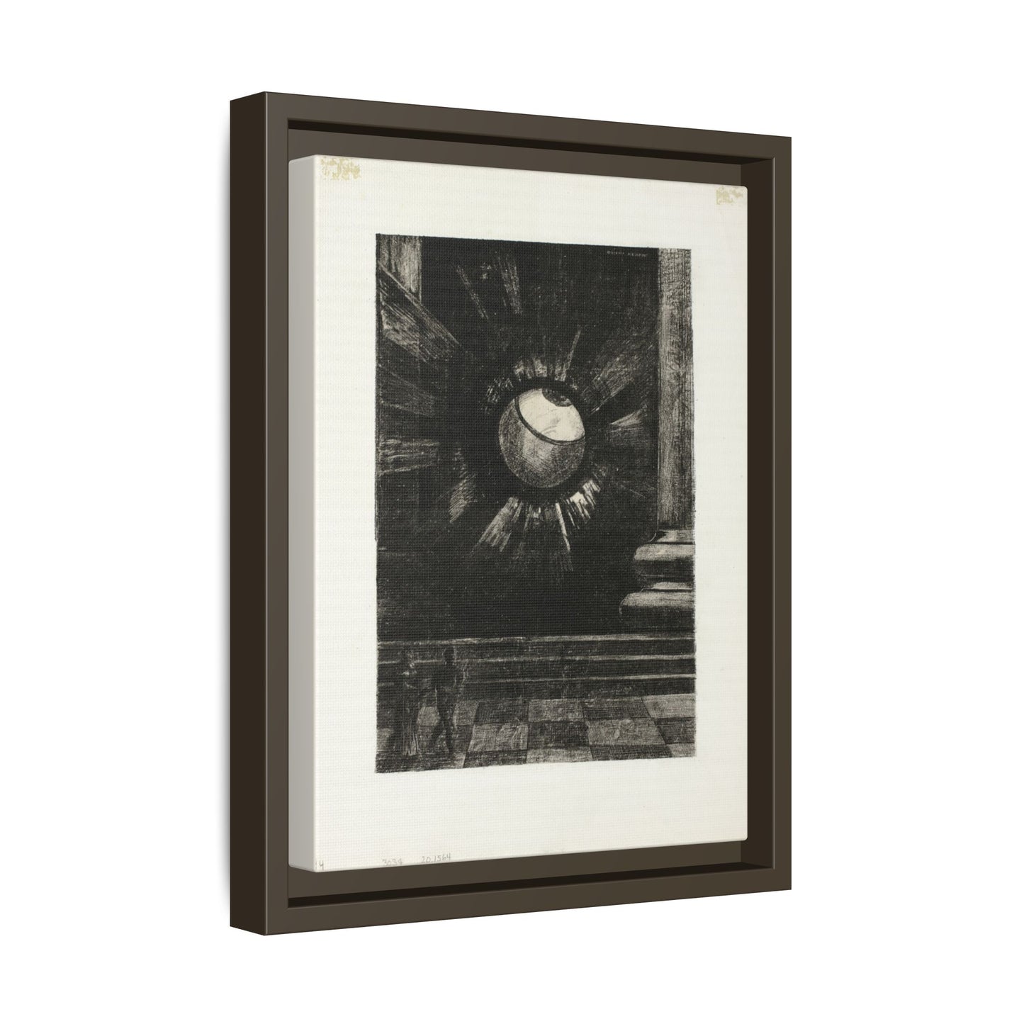 Vision Plate Eight from In Dreams – Odilon Redon, Paris. Matte. Framed canvas.