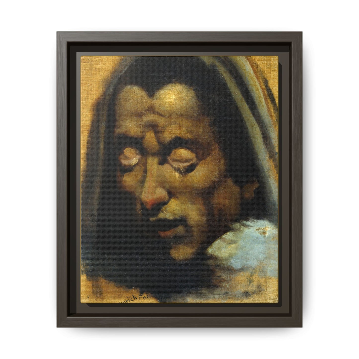 Two Heads of Damned Souls from Dante’s Inferno. 1802. Matte. Framed Canvas.