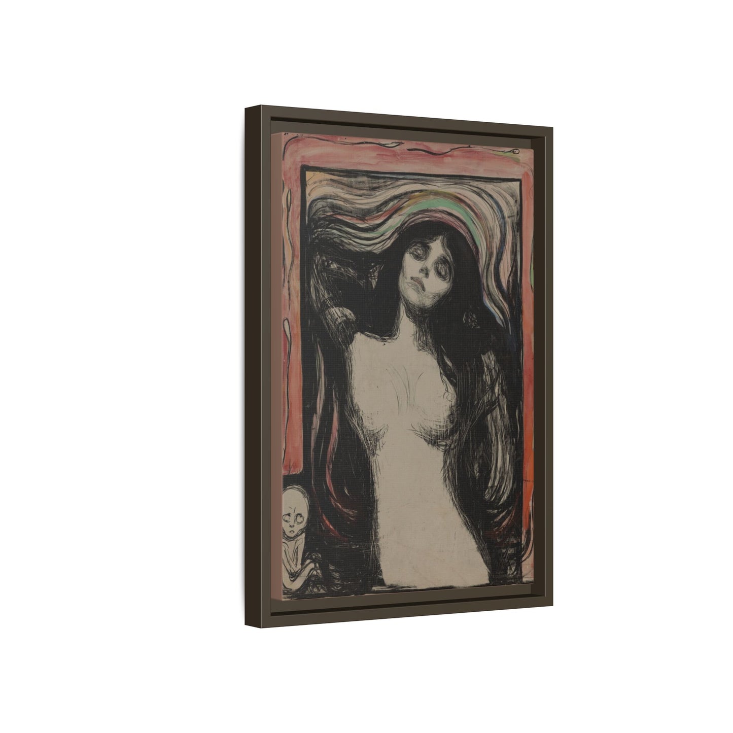 Madonna – Edvard Munch. Moody Vintage. Matte. Framed canvas.