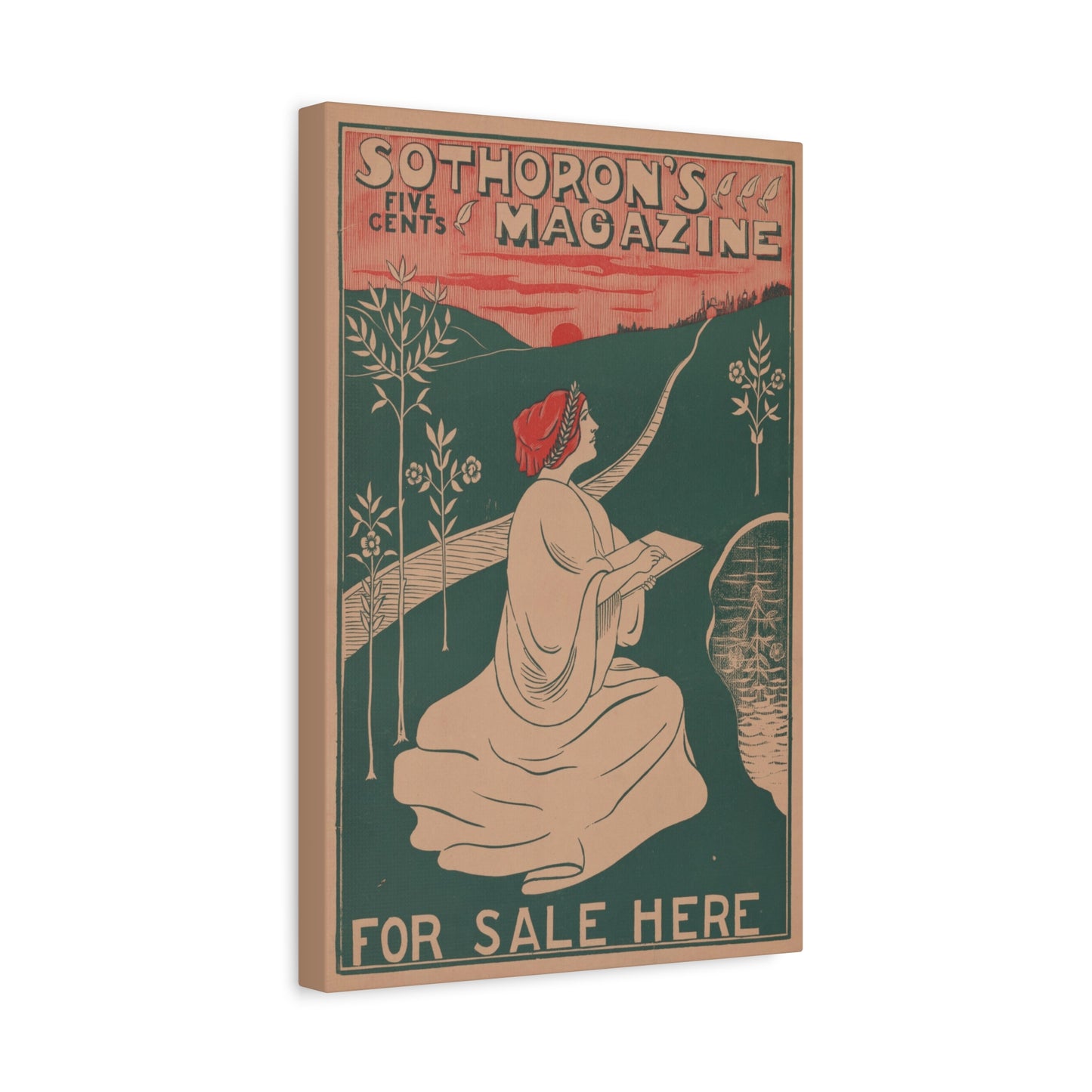 Sothoron’s Five Cents Magazine, For Sale Here (c. 1915). Matte Canvas.