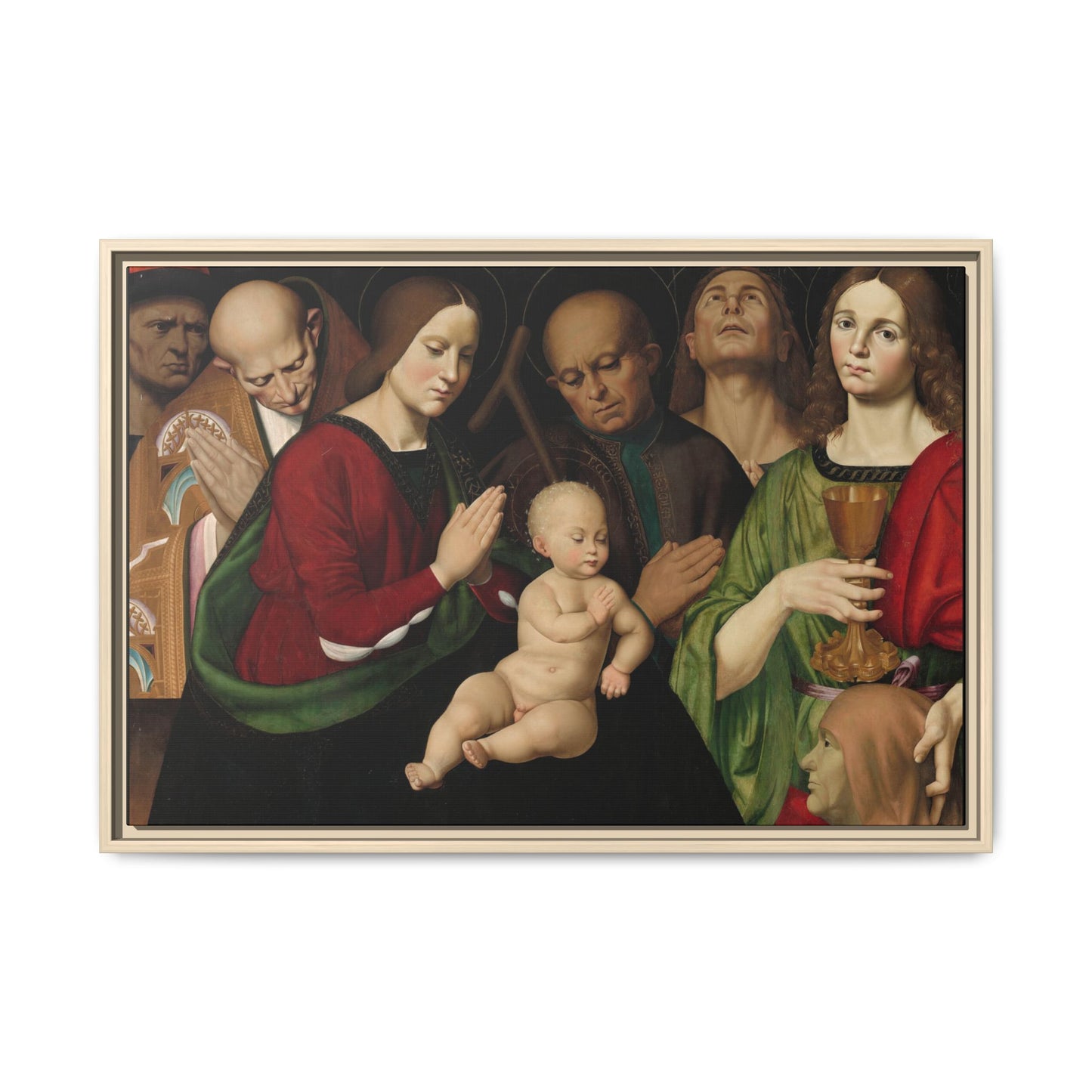 The Holy Family with Four Saints – Renaissance Altarpiece. (Metropolitan Museum of Art)