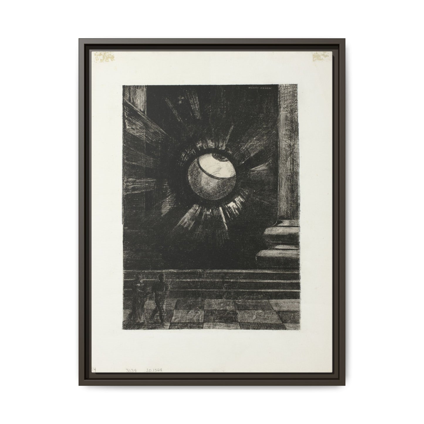 Vision Plate Eight from In Dreams – Odilon Redon, Paris. Matte. Framed canvas.
