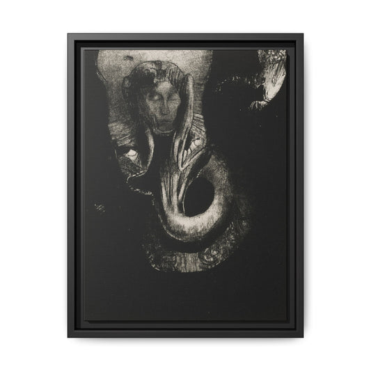 Oannes: First Consciousness in Chaos – Odilon Redon, Paris. Matte. Framed canvas.