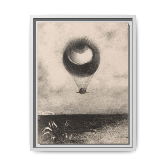 The Eye, Like a Strange Balloon Moves Towards Infinity – Odilon Redon, Paris. Matte. Framed canvas.
