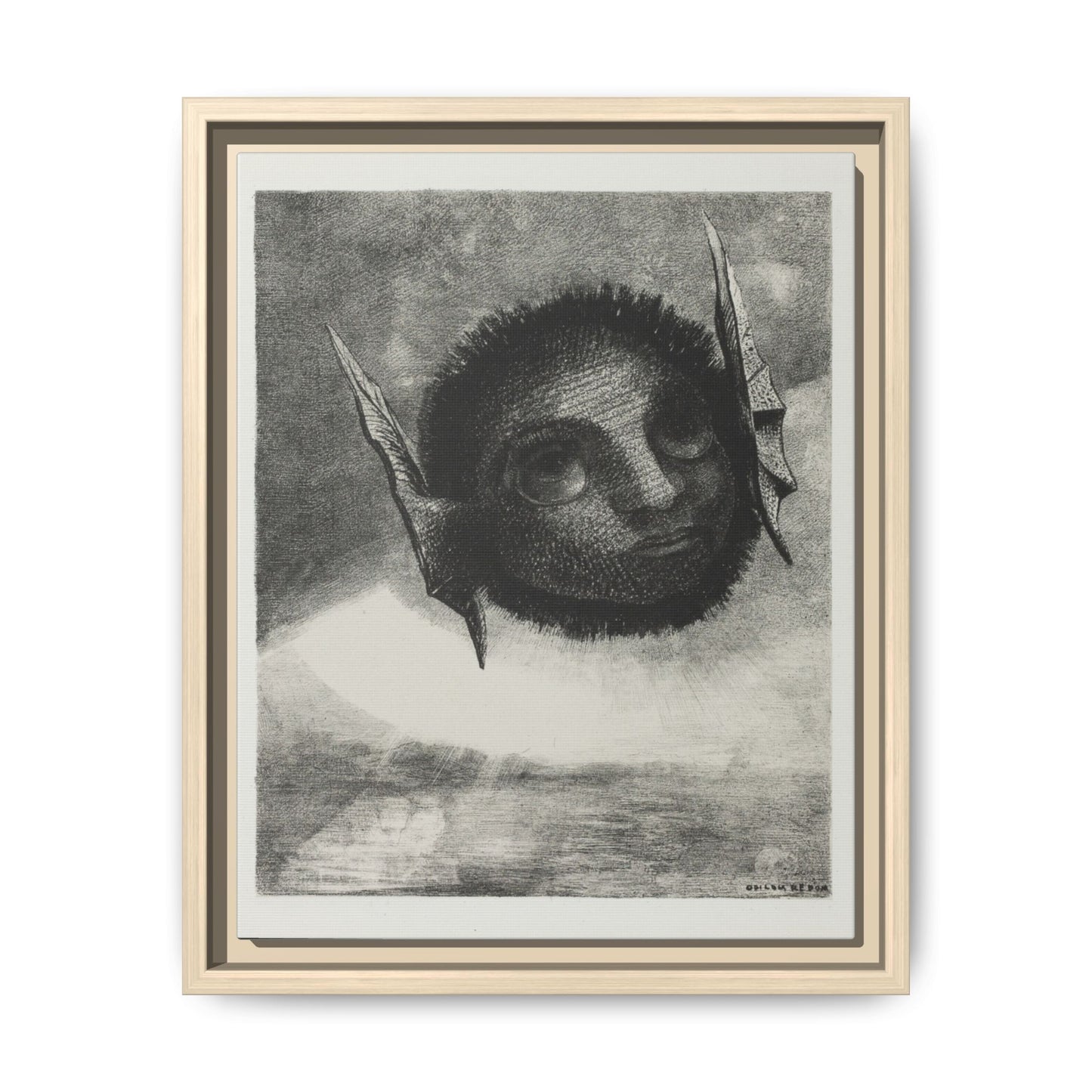 Gnome: Plate Six from In Dreams – Odilon Redon, Paris. Matte. Framed print.