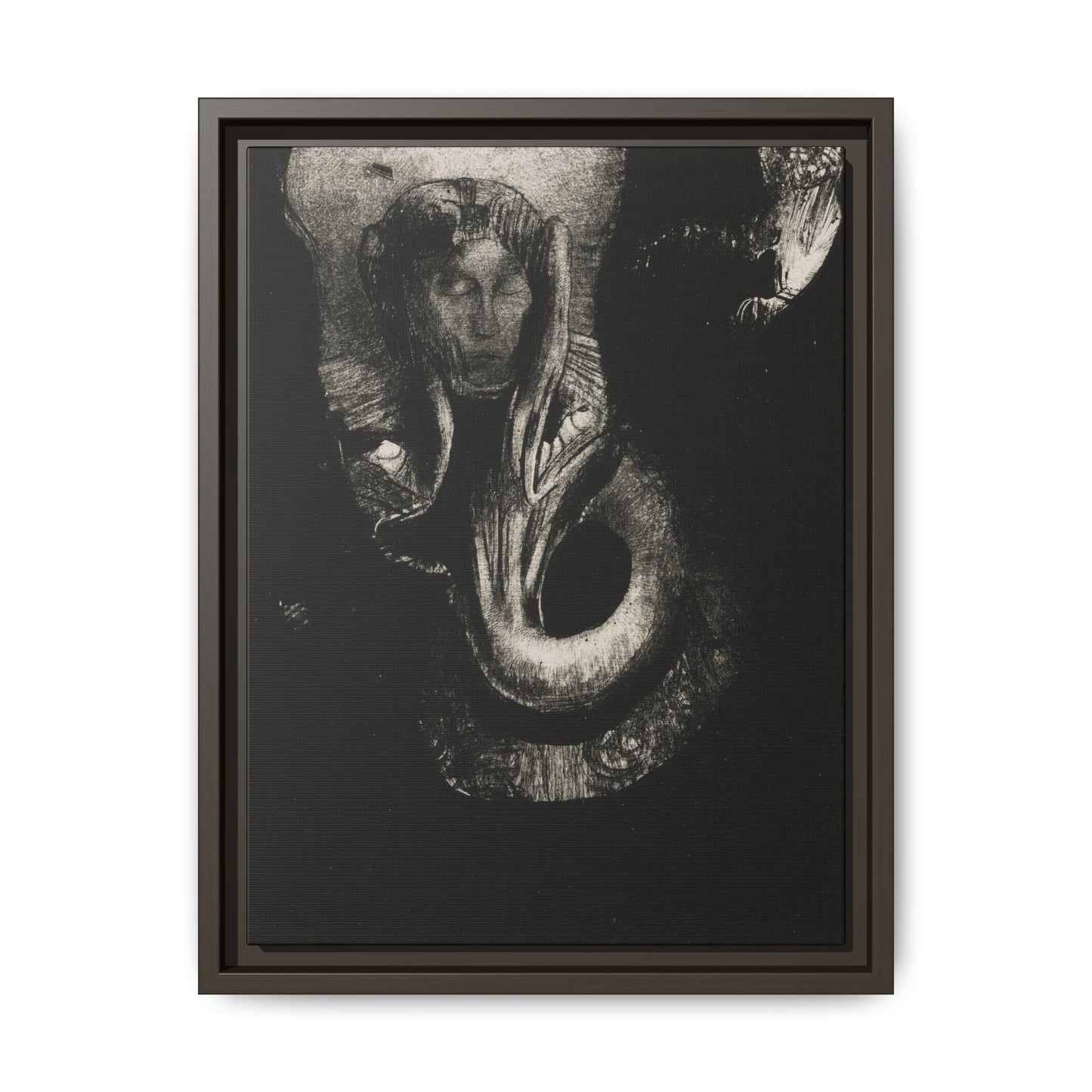 Oannes: First Consciousness in Chaos – Odilon Redon, Paris. Matte. Framed canvas.