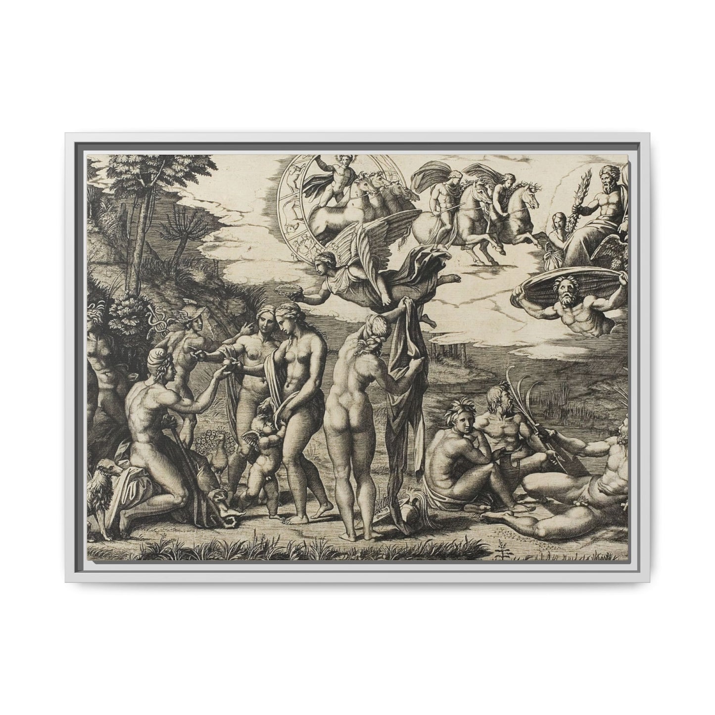 The Judgment of Paris (Marcantonio Raimondi after Raphael, c. 1517–1520)