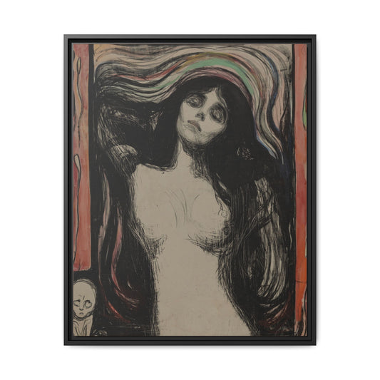 Madonna – Edvard Munch. Moody Vintage. Matte. Framed canvas.