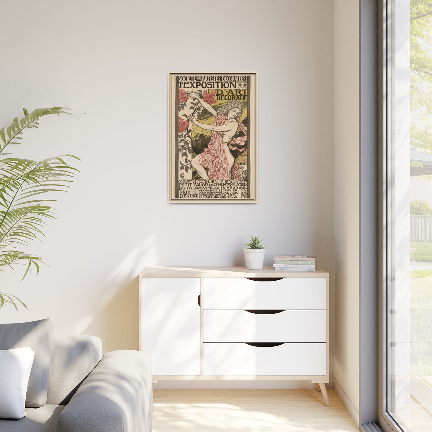 1re Exposition d’Art Décoratif Poster (Société des Artistes Décorateurs, 1912). Matte. Framed Canvas.