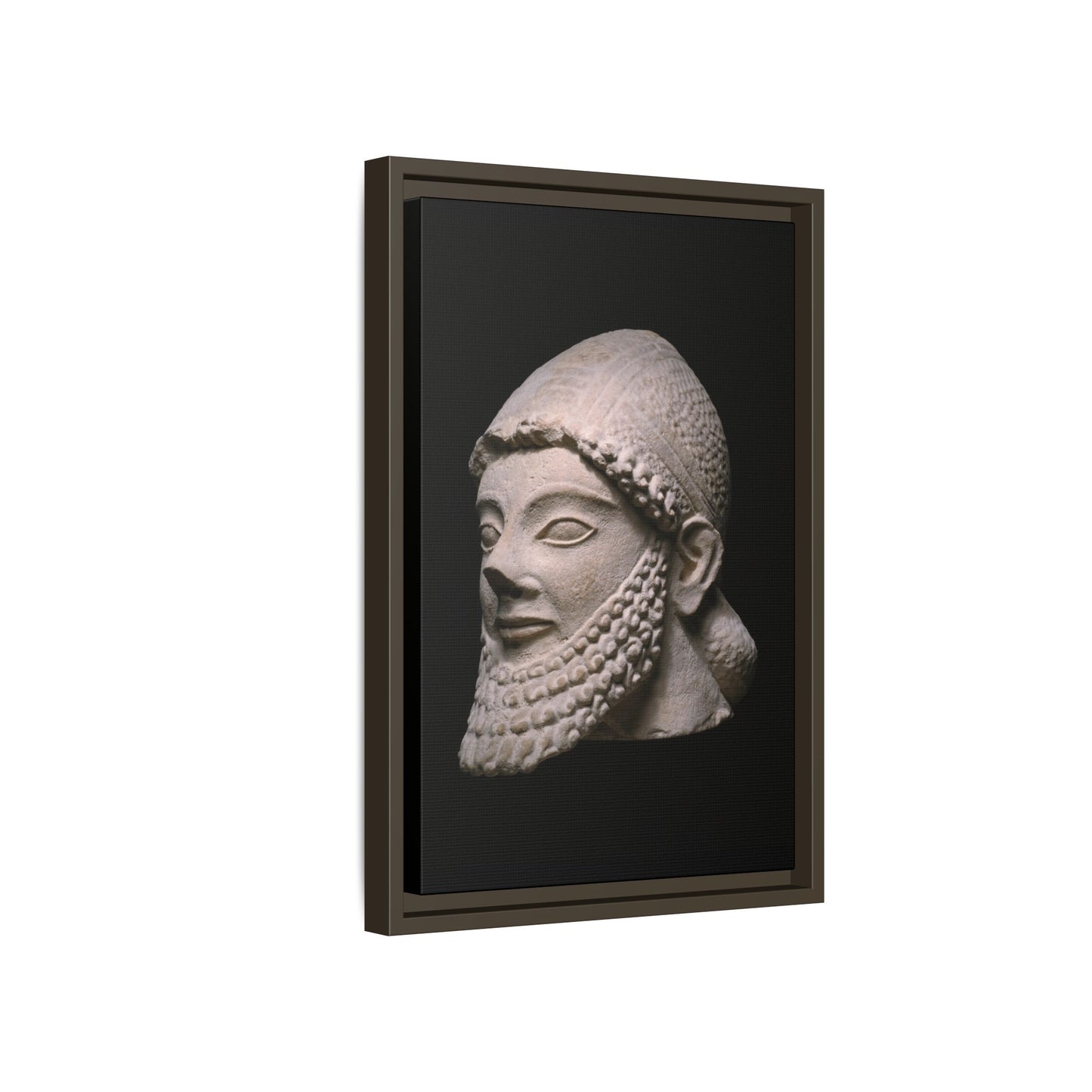 Head of a Bearded Man – Cypriot, 5th Century BCE (Art Institute of Chicago). Matte. Wall Decor.