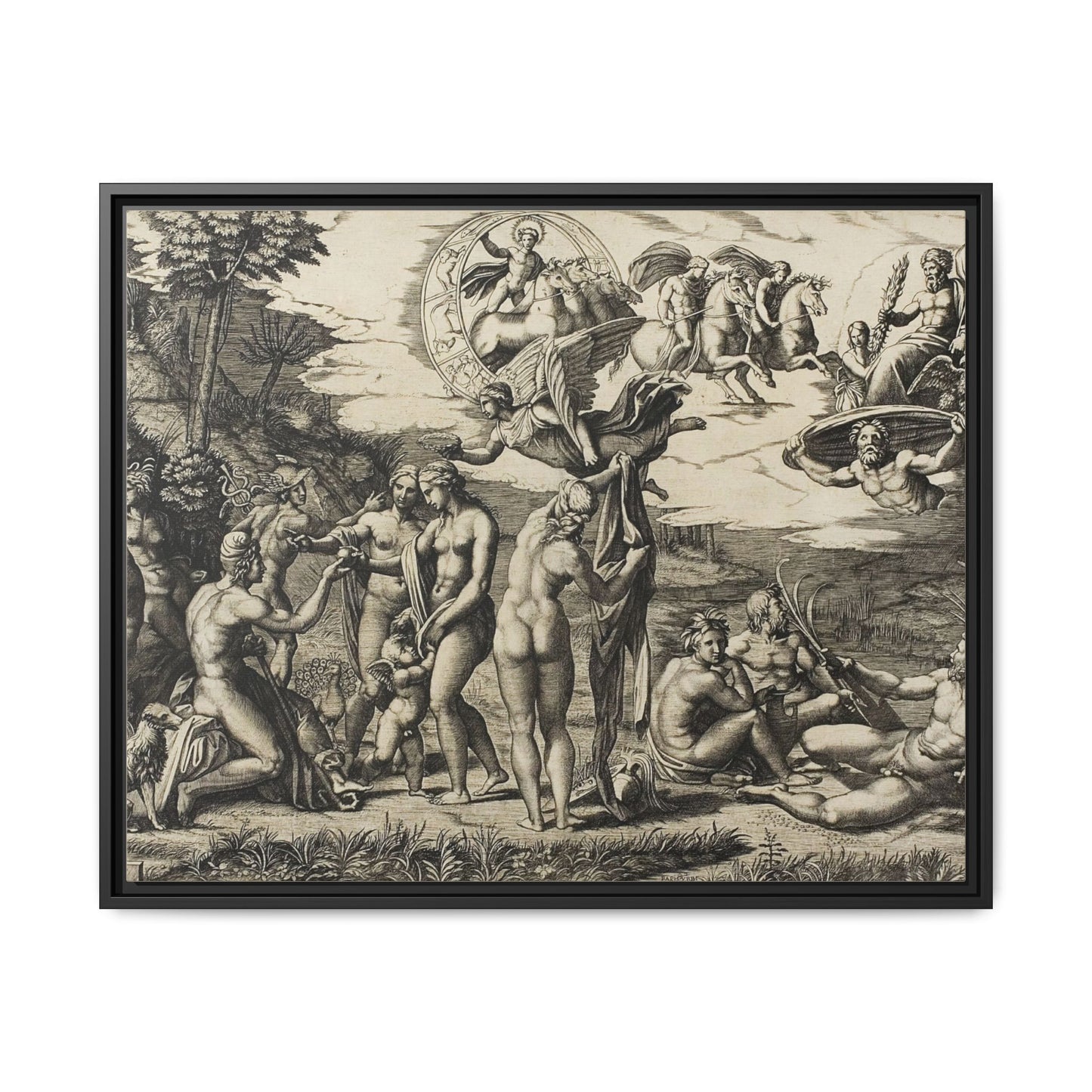The Judgment of Paris (Marcantonio Raimondi after Raphael, c. 1517–1520)