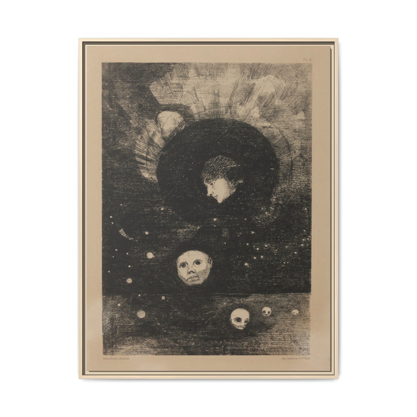 Germination: Plate Two from In Dreams – Odilon Redon, Paris. Matte.