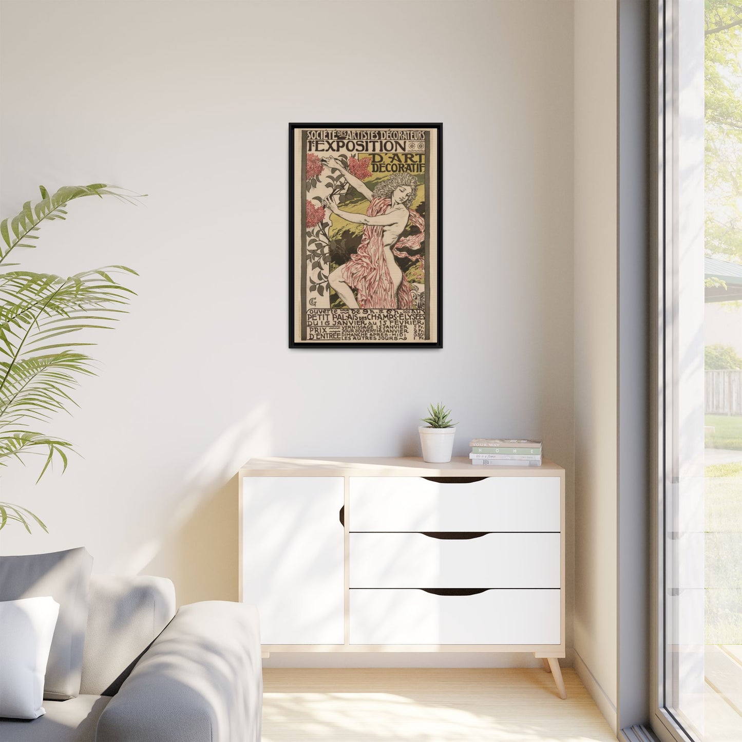1re Exposition d’Art Décoratif Poster (Société des Artistes Décorateurs, 1912). Matte. Framed Canvas.