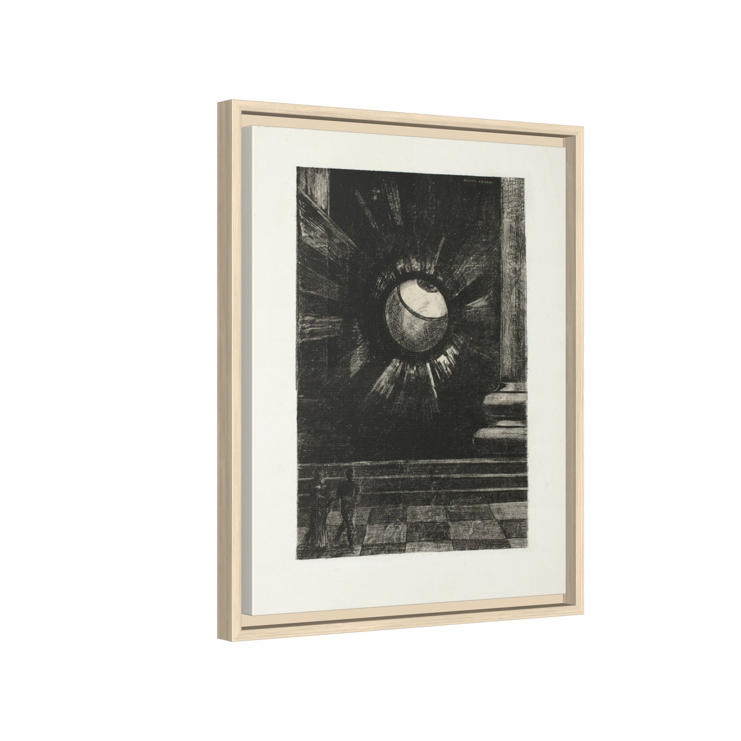 Vision Plate Eight from In Dreams – Odilon Redon, Paris. Matte. Framed canvas.