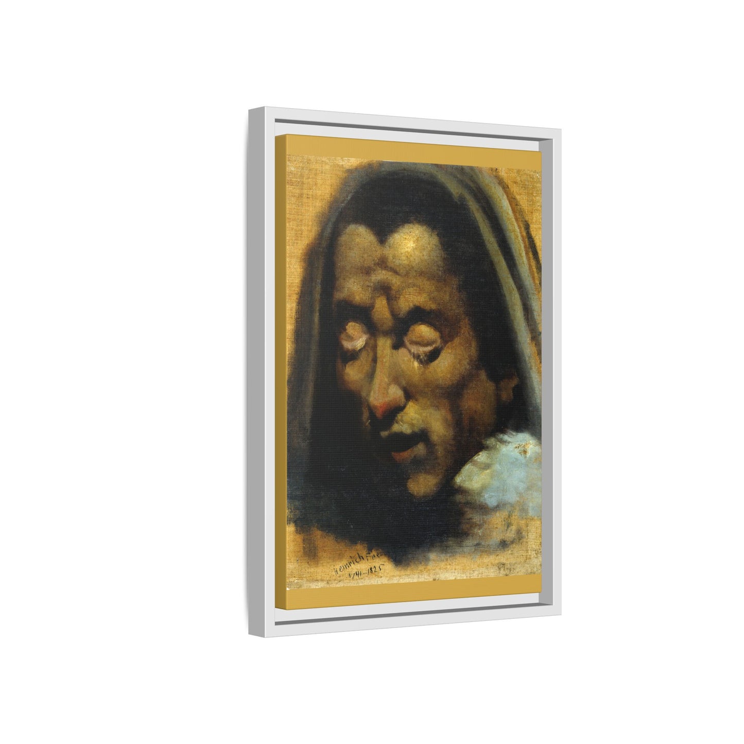 Two Heads of Damned Souls from Dante’s Inferno. 1802. Matte. Framed Canvas.
