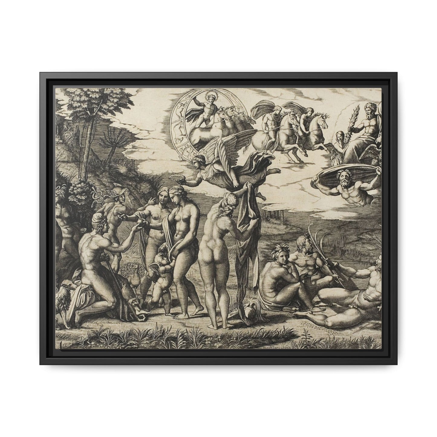 The Judgment of Paris (Marcantonio Raimondi after Raphael, c. 1517–1520)