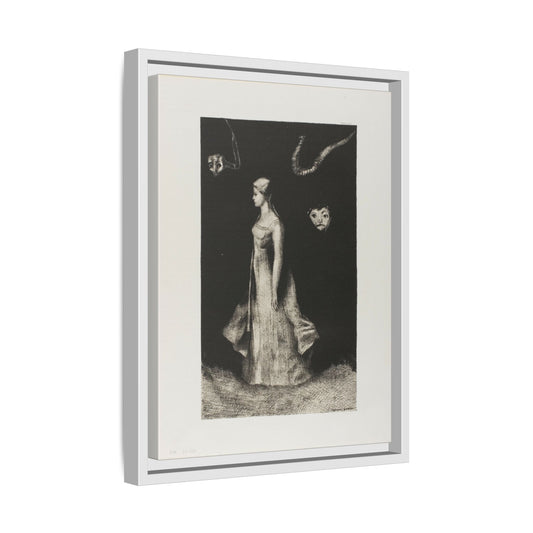 Obsession. Odilon Redon, Paris. 1890. Matte. Framed Canvas.