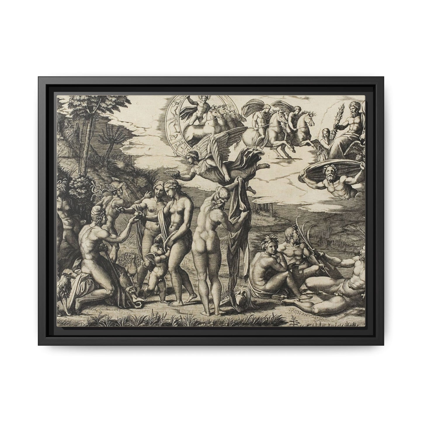 The Judgment of Paris (Marcantonio Raimondi after Raphael, c. 1517–1520)