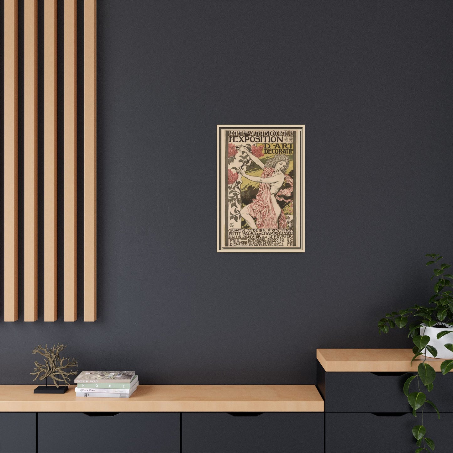 1re Exposition d’Art Décoratif Poster (Société des Artistes Décorateurs, 1912). Matte. Framed Canvas.