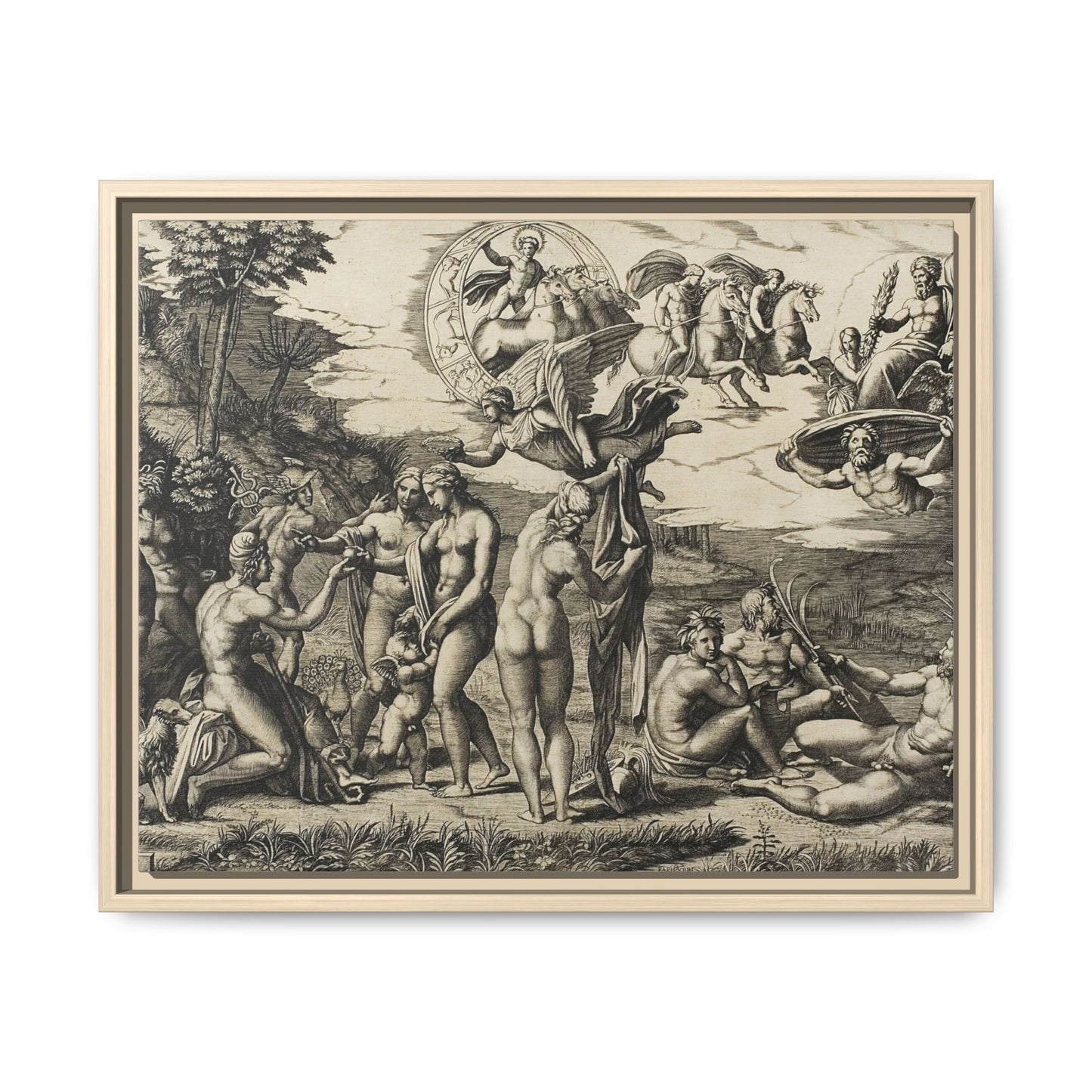 The Judgment of Paris (Marcantonio Raimondi after Raphael, c. 1517–1520)