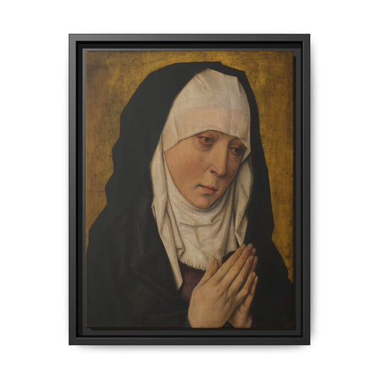Mater Dolorosa – The Sorrowing Virgin. Religious Print. Matte. Framed canvas.