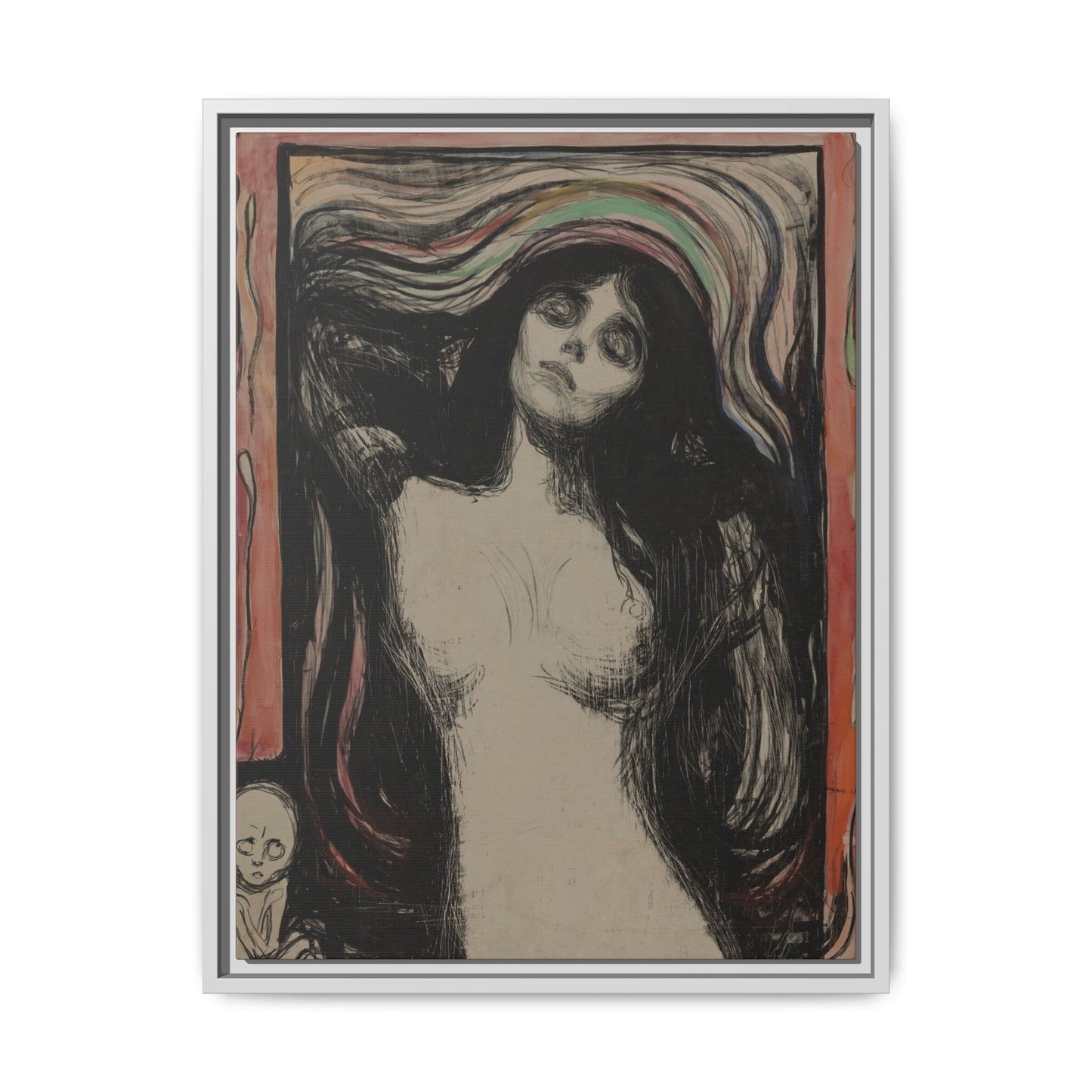 Madonna – Edvard Munch. Moody Vintage. Matte. Framed canvas.