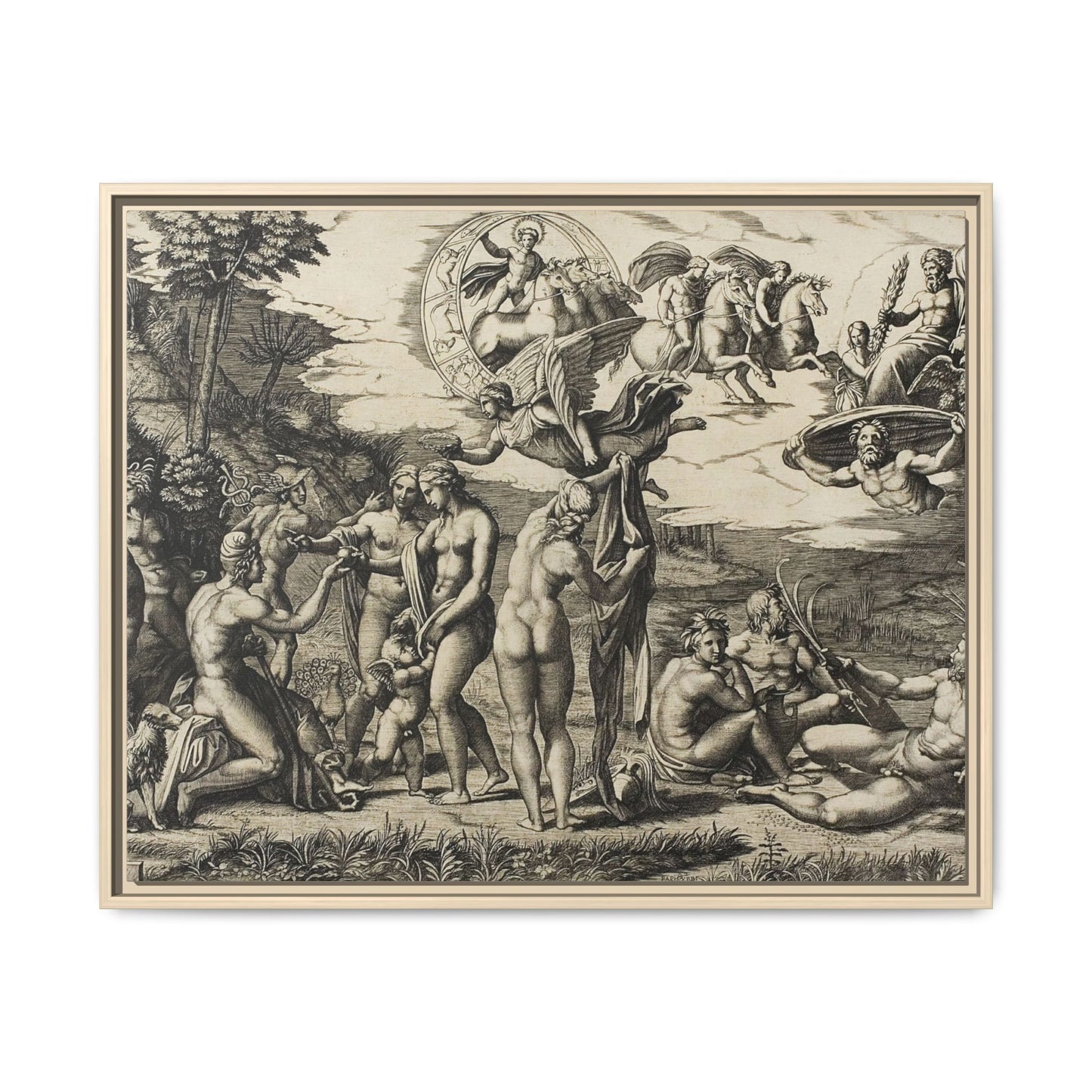 The Judgment of Paris (Marcantonio Raimondi after Raphael, c. 1517–1520)
